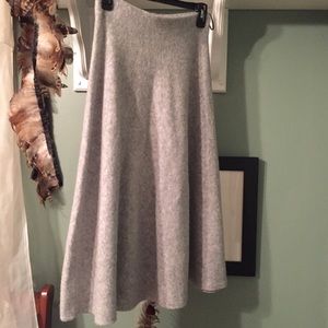 Grey Wool Skirt